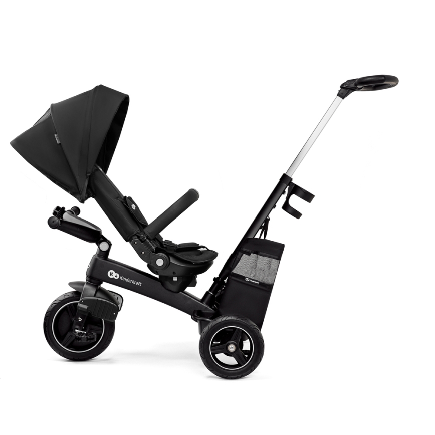 KINDERKRAFT SELECT - Bērnu trīsritenis 5in1 EASYTWIST Premium melna