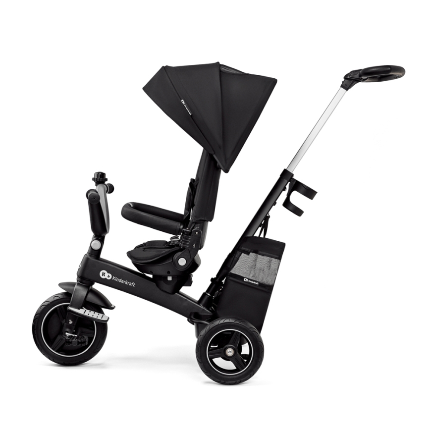KINDERKRAFT SELECT - Bērnu trīsritenis 5in1 EASYTWIST Premium melna