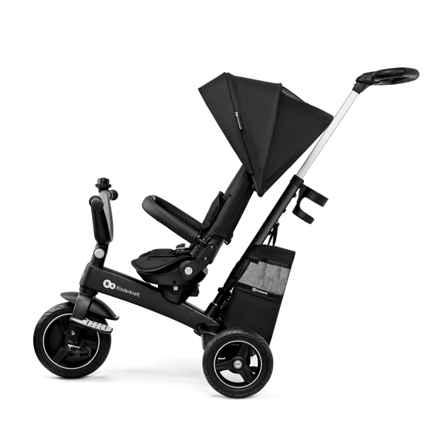 KINDERKRAFT SELECT - Bērnu trīsritenis 5in1 EASYTWIST Premium melna