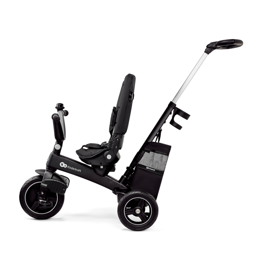 KINDERKRAFT SELECT - Bērnu trīsritenis 5in1 EASYTWIST Premium melna