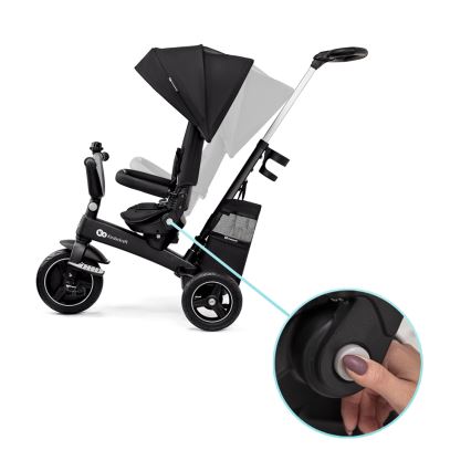 KINDERKRAFT SELECT - Bērnu trīsritenis 5in1 EASYTWIST Premium melna
