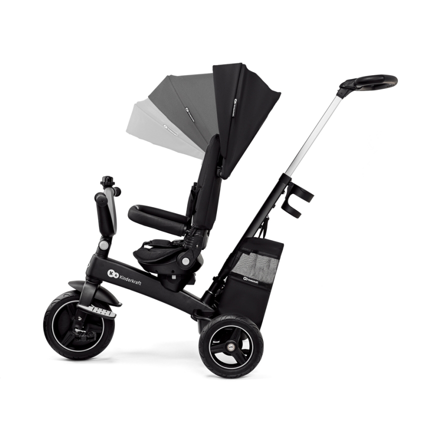 KINDERKRAFT SELECT - Bērnu trīsritenis 5in1 EASYTWIST Premium melna