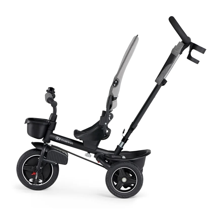 KINDERKRAFT - Bērnu trīsritenis 5in1 SPINSTEP, pelēks