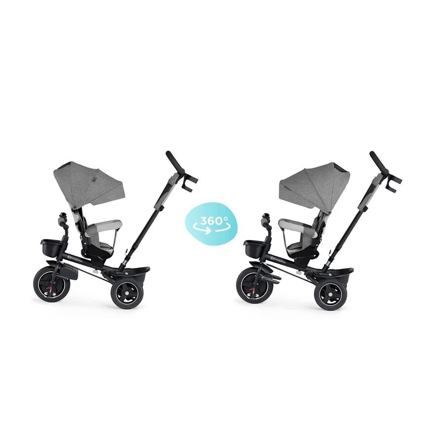 KINDERKRAFT - Bērnu trīsritenis 5in1 SPINSTEP, pelēks