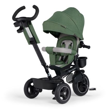 KINDERKRAFT SELECT - Bērnu trīsritenis SPINSTEP Premium zaļa