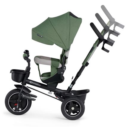 KINDERKRAFT SELECT - Bērnu trīsritenis SPINSTEP Premium zaļa