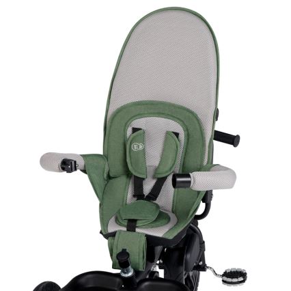 KINDERKRAFT SELECT - Bērnu trīsritenis SPINSTEP Premium zaļa