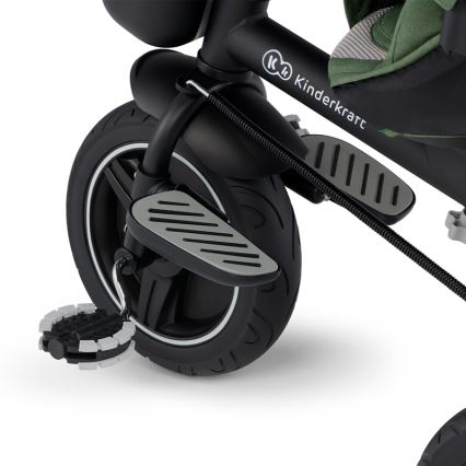 KINDERKRAFT SELECT - Bērnu trīsritenis SPINSTEP Premium zaļa