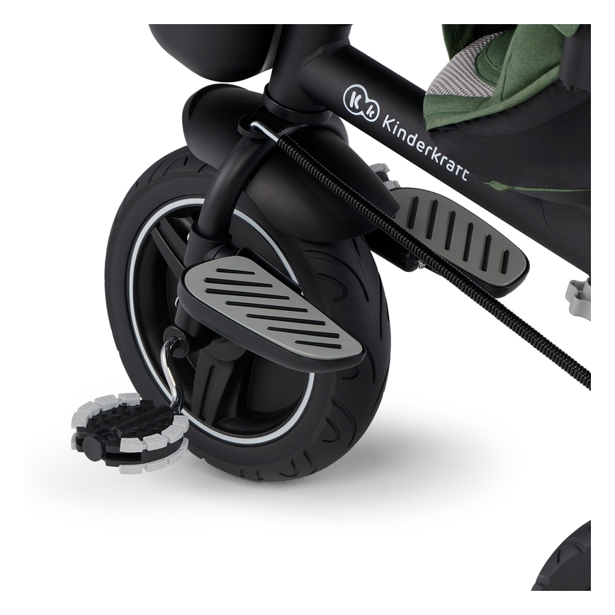 KINDERKRAFT SELECT - Bērnu trīsritenis SPINSTEP Premium zaļa