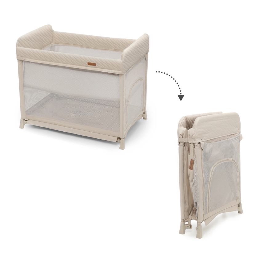 KINDERKRAFT SELECT - Ceļojumu gultiņa MOON DREAM bēša