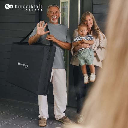 KINDERKRAFT SELECT - Ceļojumu gultiņa MOON DREAM melna
