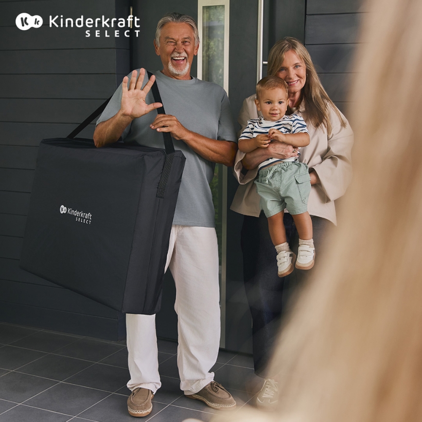 KINDERKRAFT SELECT - Ceļojumu gultiņa MOON DREAM melna