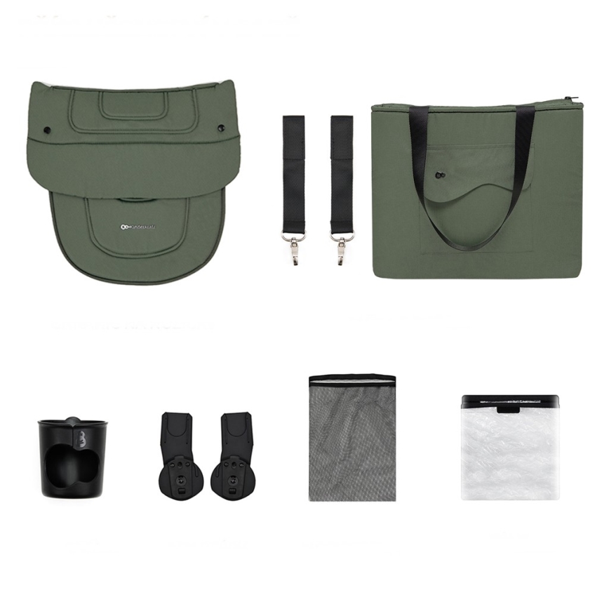 KINDERKRAFT SELECT - Kombinētie rati 2-in-1 YOXI Mystic green