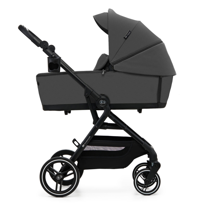 KINDERKRAFT SELECT - Kombinētie ratiņi 2in1 YOXI Moonlight pelēka