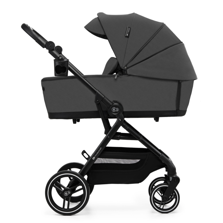 KINDERKRAFT SELECT - Kombinētie ratiņi 2in1 YOXI Moonlight pelēka