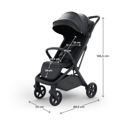 KINDERKRAFT SELECT - sporta rati NUBI 3 naktsmelnā krāsā