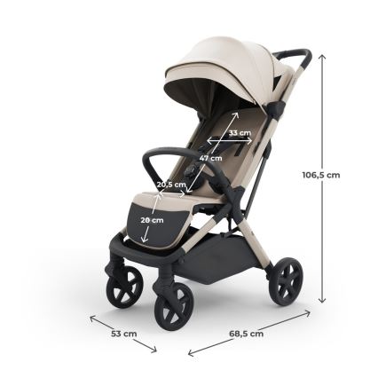 KINDERKRAFT SELECT - sporta rati NUBI 3 smilškrāsas bēšs