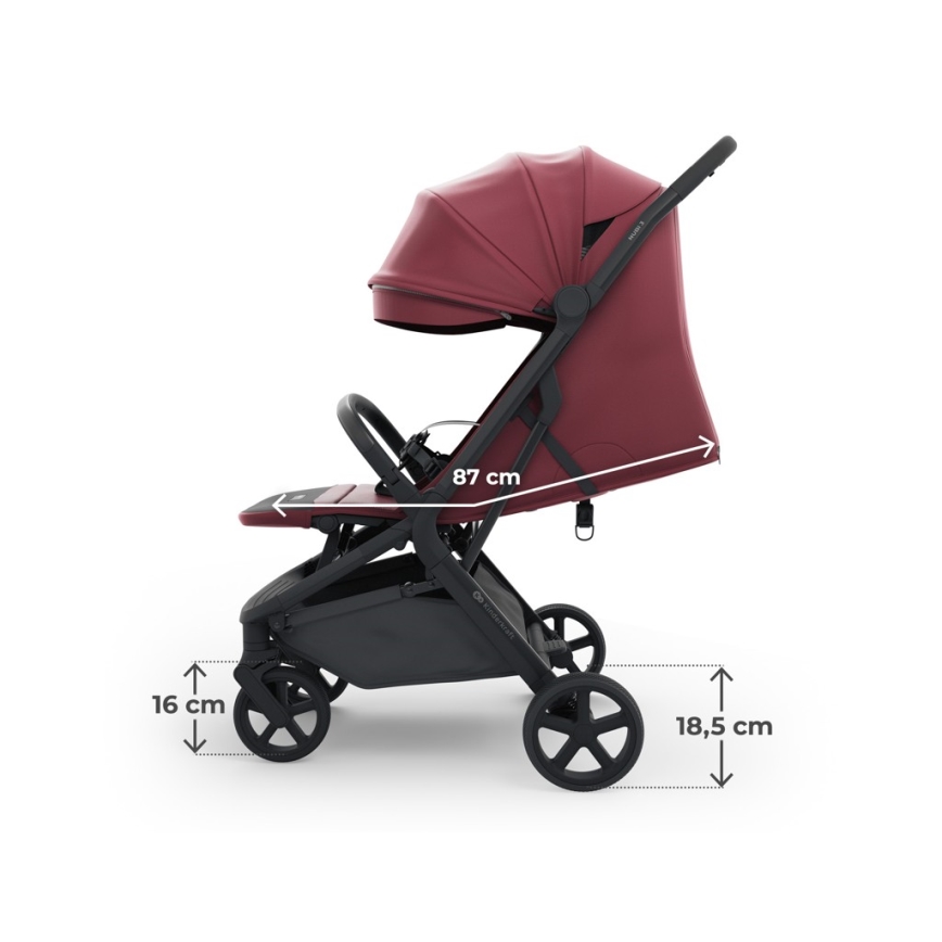 KINDERKRAFT SELECT - Sporta ratiņi NUBI 3 Dark Ruby