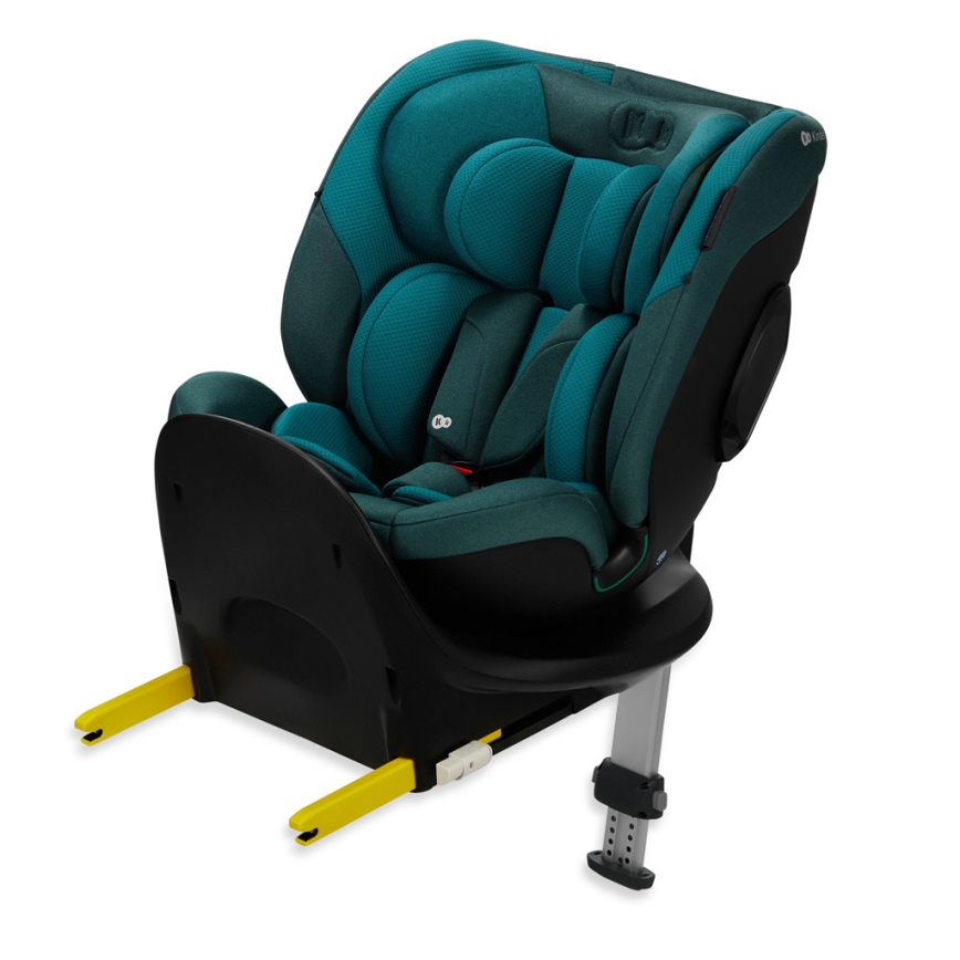 KINDERKRAFT SELECT - Bērnu autosēdeklis ar grozāmu I-FIX bāzi (40-150 cm) Harbor zils