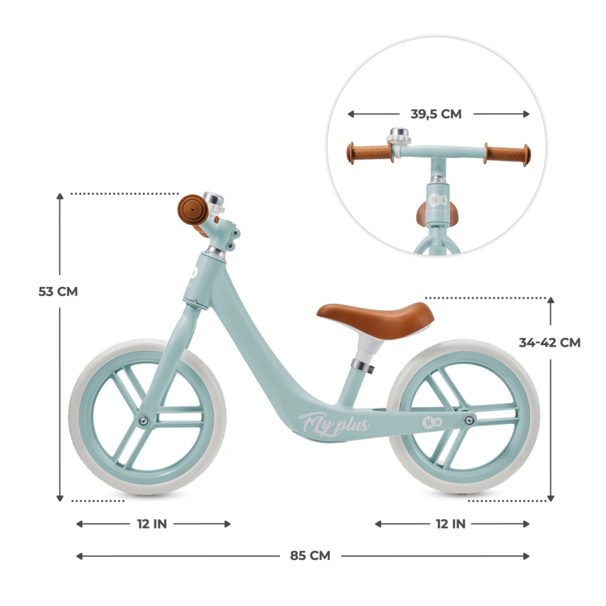 KINDERKRAFT - Skrejritenis FLY PLUS Baby zila