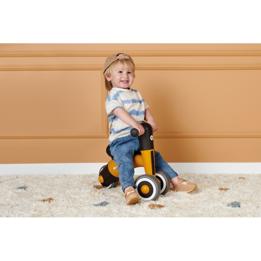 KINDERKRAFT - Skrejritenis MINIBI Premium oranža/pelēka