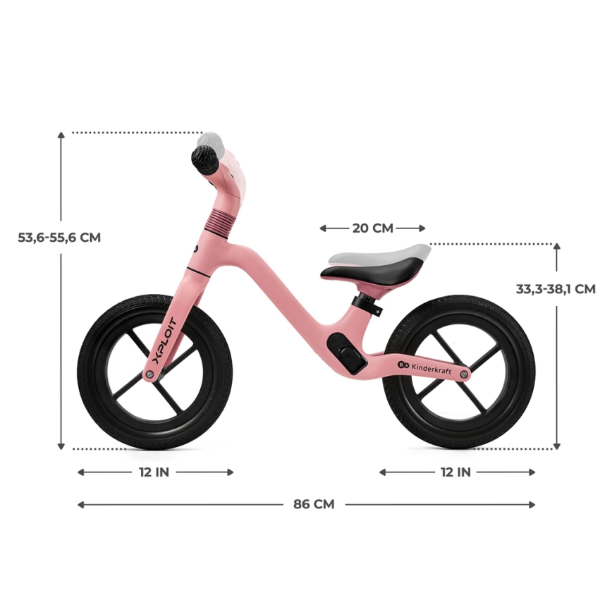 KINDERKRAFT - Skrejritenis XPLOIT Bubblegum rozā