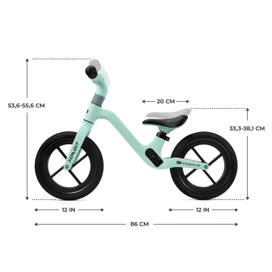 KINDERKRAFT - Skrejritenis XPLOIT Turquoise
