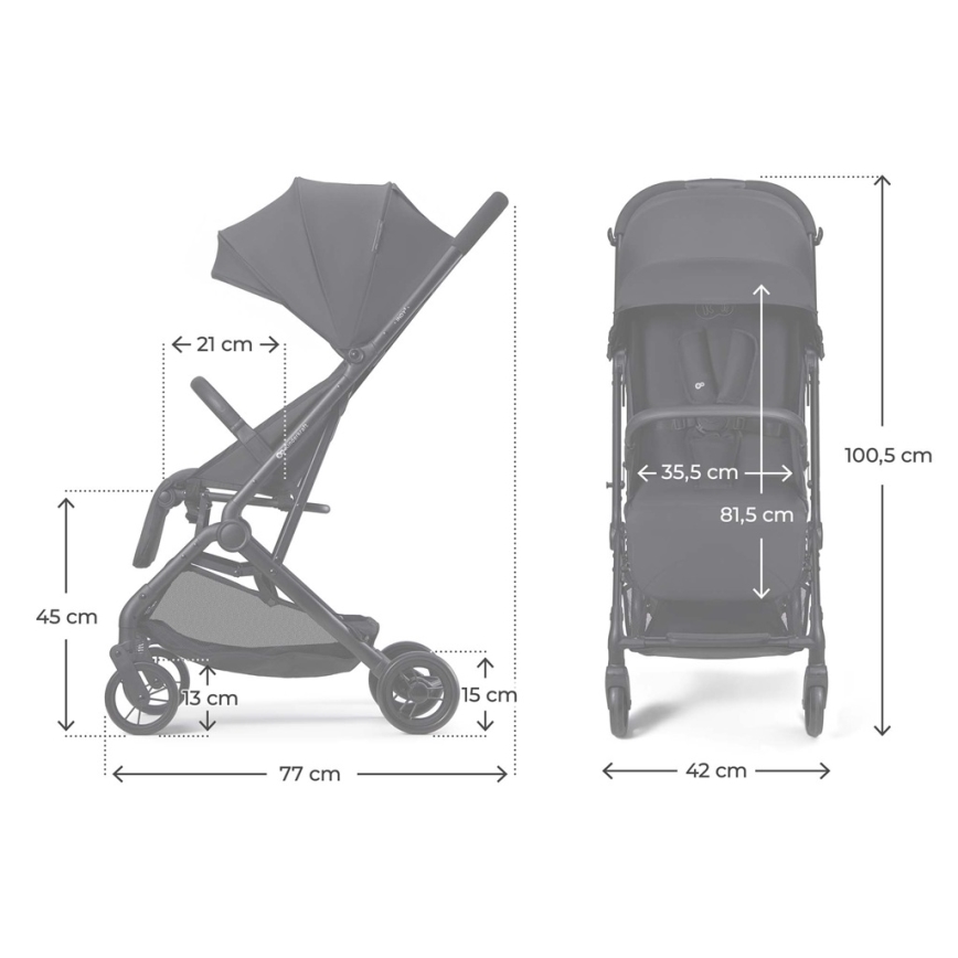 KINDERKRAFT - Sporta rati INDY 3 Coal Black
