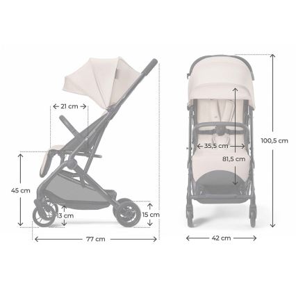 KINDERKRAFT - Sporta rati INDY 3 Misty Beige