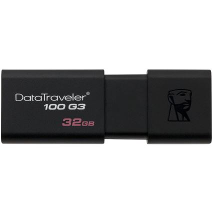 Kingston - Zibatmiņa DATATRAVELER 100 G3 USB 3.0 32GB melna