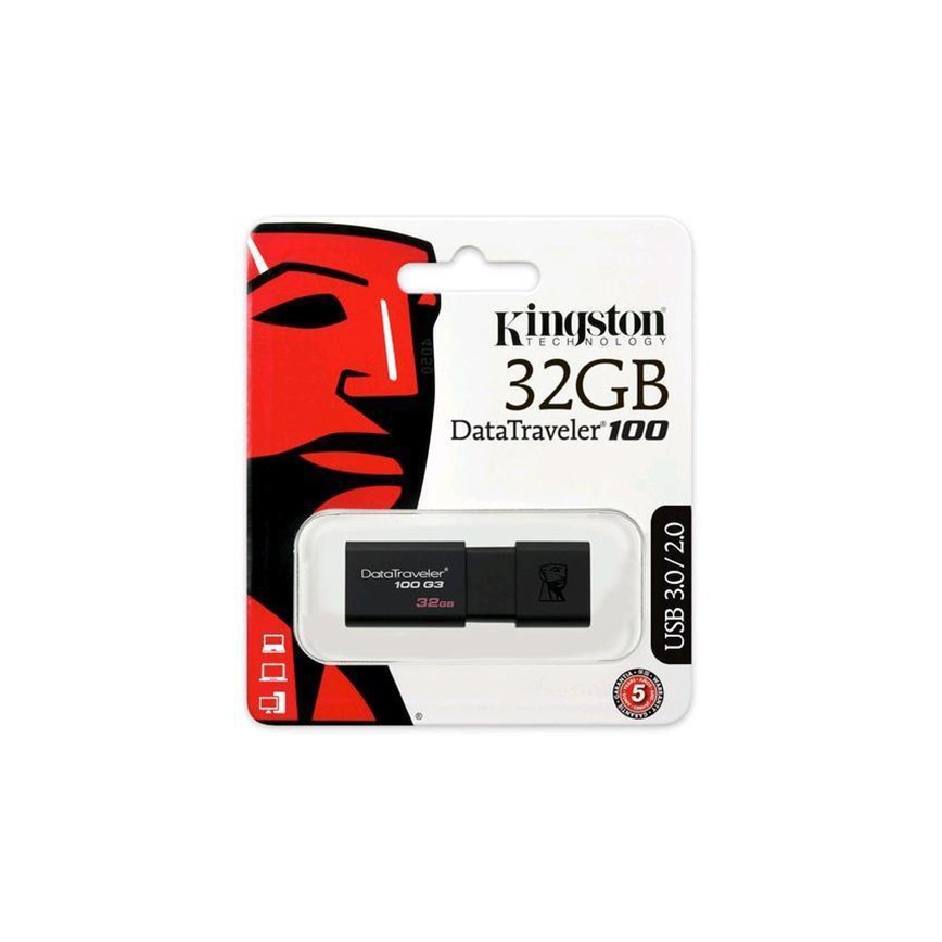 Kingston - Zibatmiņa DATATRAVELER 100 G3 USB 3.0 32GB melna