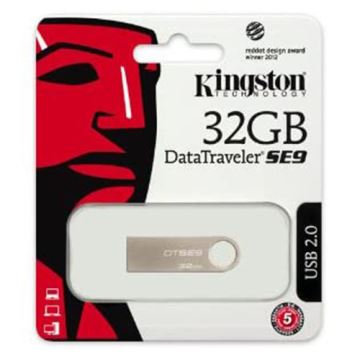 Kingston - Metāla zibatmiņas disks DATATRAVELER SE9 32GB