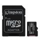 Kingston - MicroSDXC 128GB Canvas Select Plus U1 100MB/s + SD adapteris
