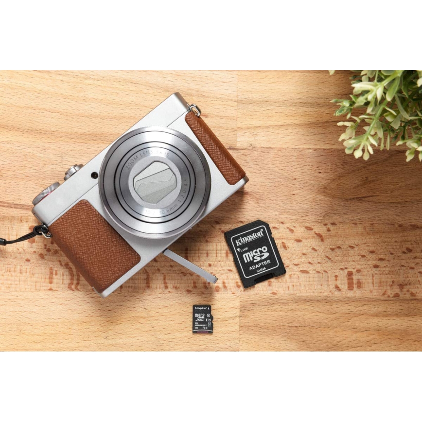 Kingston - MicroSDXC 64GB Canvas Select Plus U1 100MB/s + SD adapteris