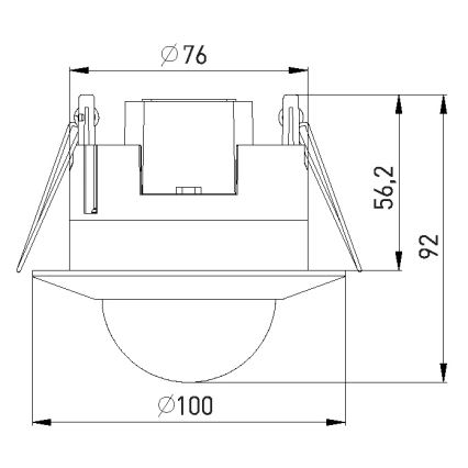 Klātbūtnes sensors PIR 2000W/230V