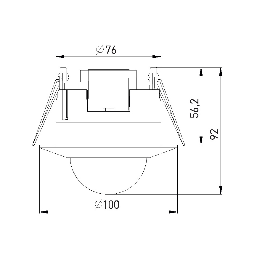 Klātbūtnes sensors PIR 2000W/230V