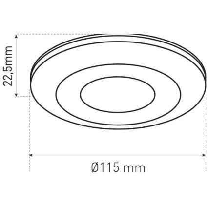 Klātbūtnes sensors PRES SENSOR 2000W balts