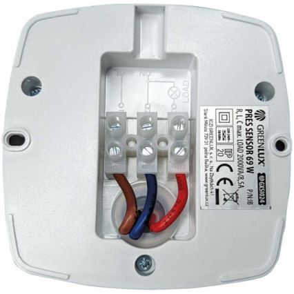 Klātbūtnes sensors PRES SENSOR 2000W, balts