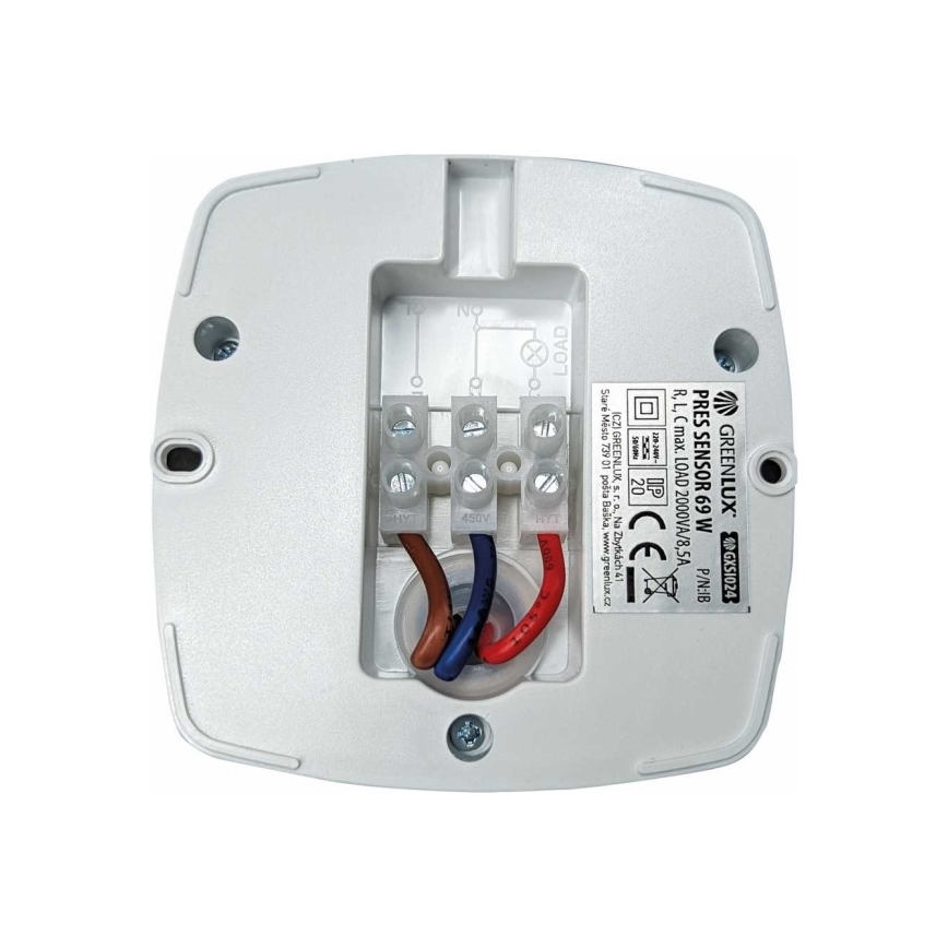 Klātbūtnes sensors PRES SENSOR 2000W, balts