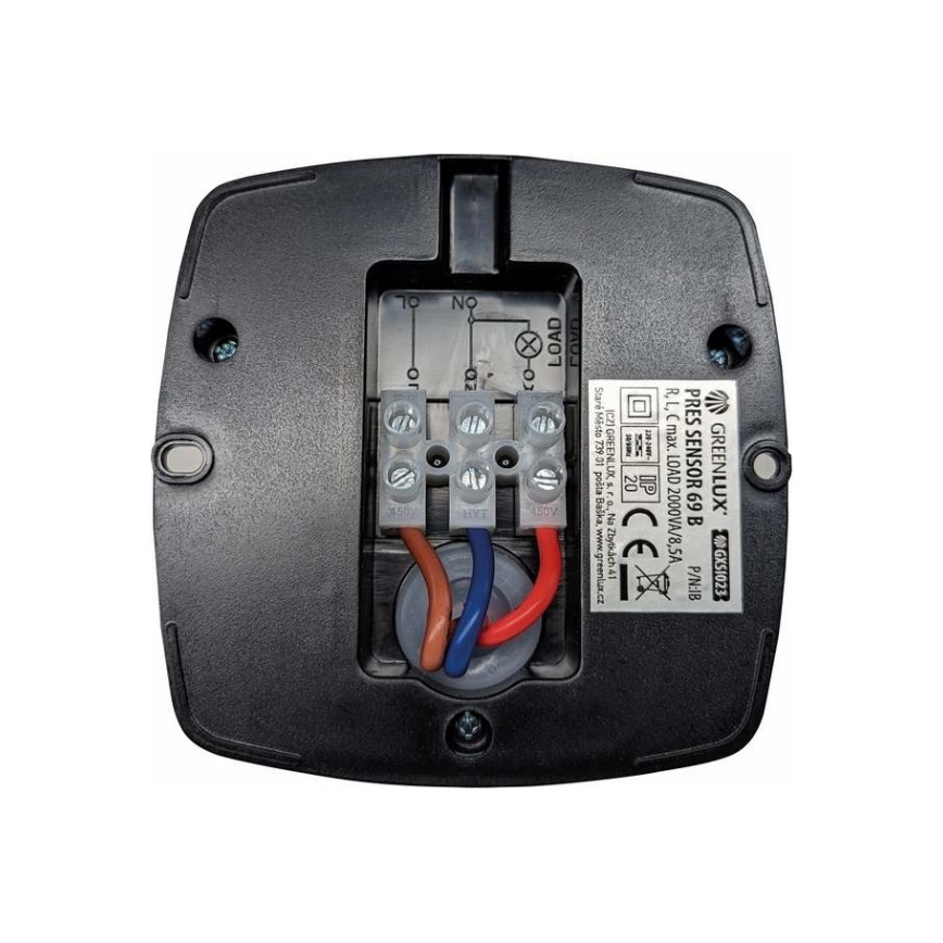 Klātbūtnes sensors PRES SENSOR 2000W, melns