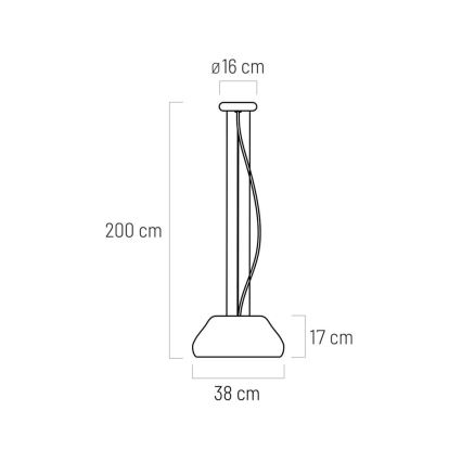 LED Lustra ar auklu PADDY LED/24W/230V balta