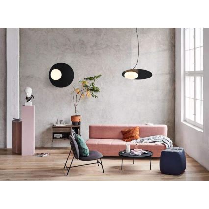 LED Lustra ar auklu PETIT LED/12W/230V melna