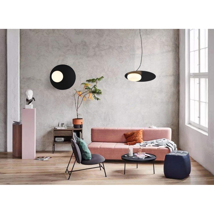 LED Lustra ar auklu PETIT LED/12W/230V melna