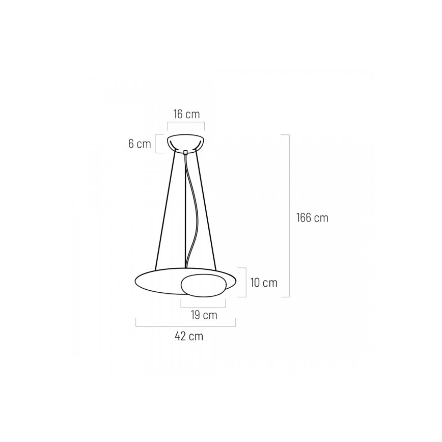 LED Lustra ar auklu PETIT LED/12W/230V melna