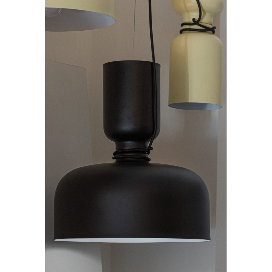 Lustra ar auklu ABEL 2xE27/11W/230V d. 28 cm melna
