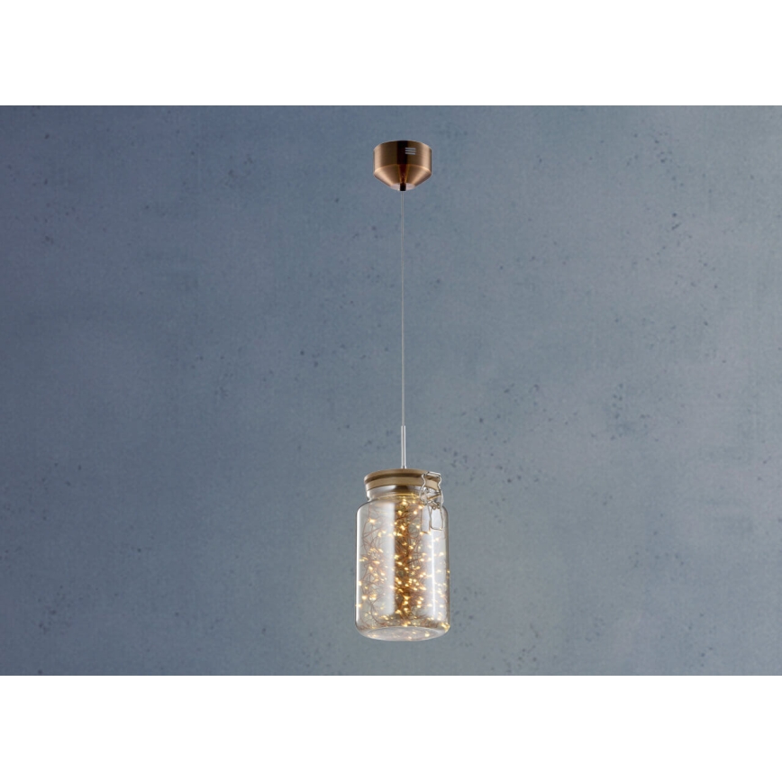 LED Lustra ar auklu JAR LED/5W/230V varš/koks