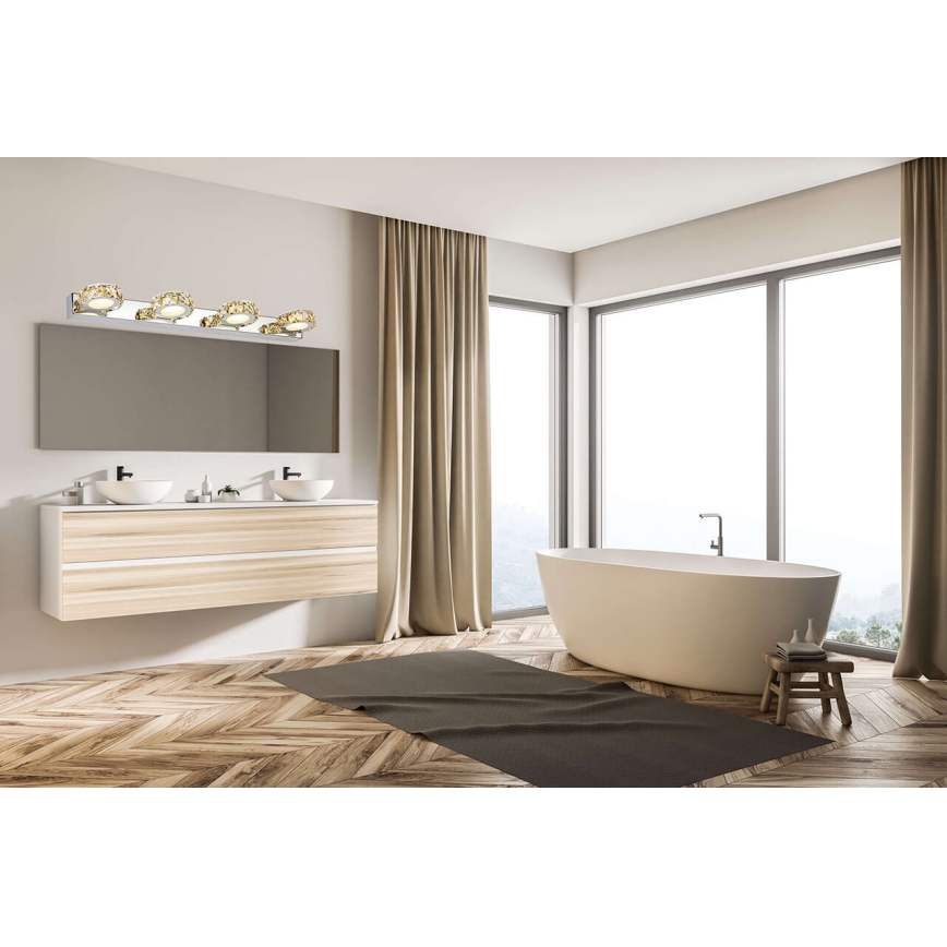 LED  Kristāla sienas lampa CHAMPAGNE 3xLED/3W/230V