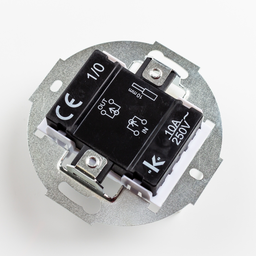 Kliklap - Retro bezrāmja poga bēšā krāsā