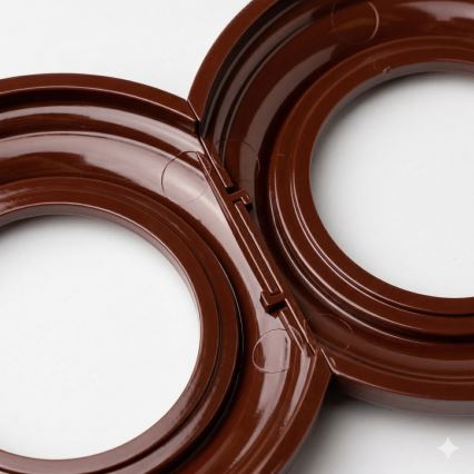 Kliklap - Retro centrālais rāmītis brūns