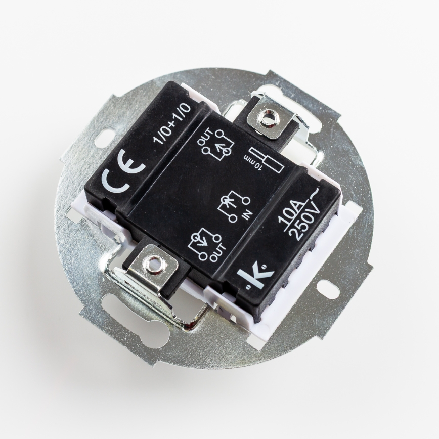 Kliklap - Retro dubultā poga bez rāmja, zaļa